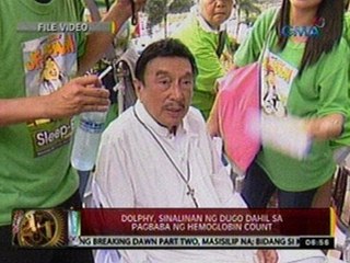 24 Oras: Dolphy, naospital noong isang linggo dahil daw sa pneumonia