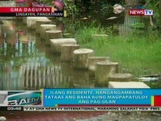 BP: Ilang residente, nangangambang tataas ang baha kung magpapatuloy ang pag-ulan sa Pangasinan