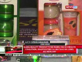 QRT: Ilang beauty products na nabili ng Ecowaste Coalition, nagpositibo sa mercury