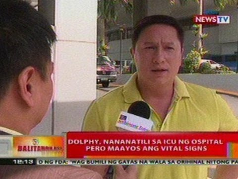 BT: Dolphy, nananatili sa ICU ng ospital pero maayos ang vital signs
