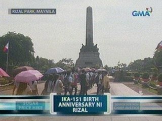 Saksi: Ika-151 birth anniversary ni Rizal