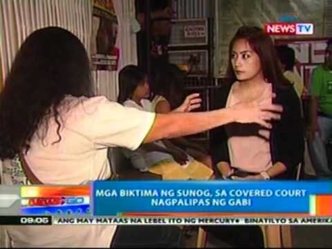 NTG: Mga biktima ng sunog, sa covered court nagpalipas ng gabi