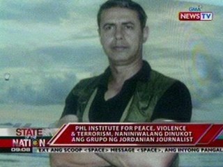 PHL Institute for Peace, Violence & Terrorism, naniniwalang dinukot ang Jordanian journalist