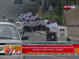BT: Bilang ng mga aksidenteng kinasasangkutan ng mga pedestrians, tumaas