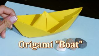 Easy ORIGAMI BOAT DEMO - Children's Educational Videos- Games & Puzzles for Kids!