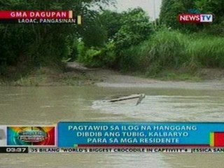 BP: Pagtawid sa ilog na hanggang dibdib ang tubig, kalbaryo para sa mga residente ng Pangasinan