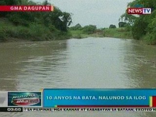 BP: 10-anyos na bata sa Dagupan, nalunod sa ilog
