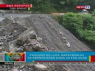 BP: Pagguho ng lupa sa Banguet, napapadalas sa Kennon Road dahil sa pag-ulan