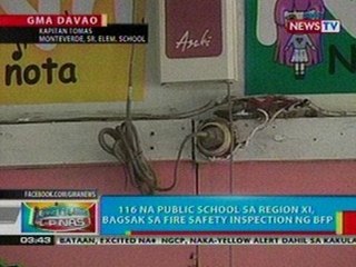 BP: 116 na public school sa Region XI, bagsak sa fire safety inspection ng BFP
