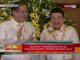 BT: Dolphy, pinatangalan ng Golden Heart award noong 2010