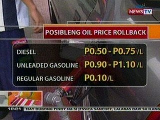 BT: Rollback sa presyo ng mga produktong petrolyo, posible muling ipatupad sa susunod na linggo