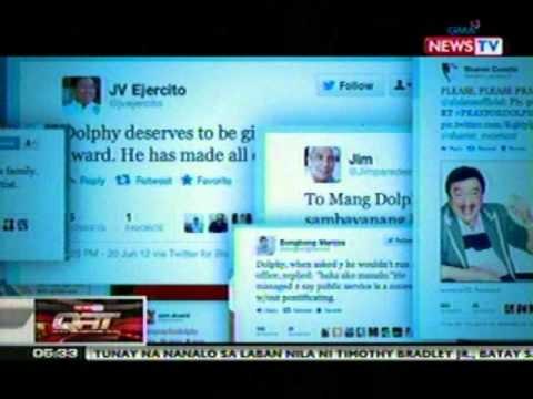 QRT: Mga kaibigan ni Dolphy, dumalaw sa kanya sa Makati Medical Center