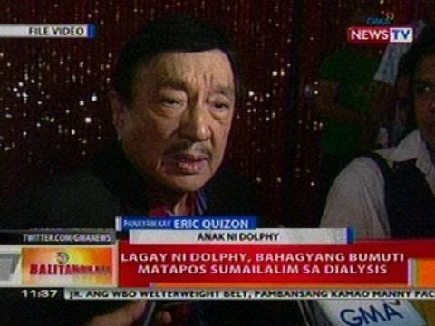 BT: Lagay ni Dolphy, bahagyang bumuti nang sumailalim sa dialysis