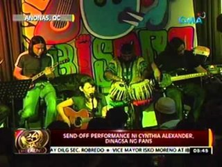 24oras: Send-off performance ni Cynthia Alexander, dinagsa ng fans