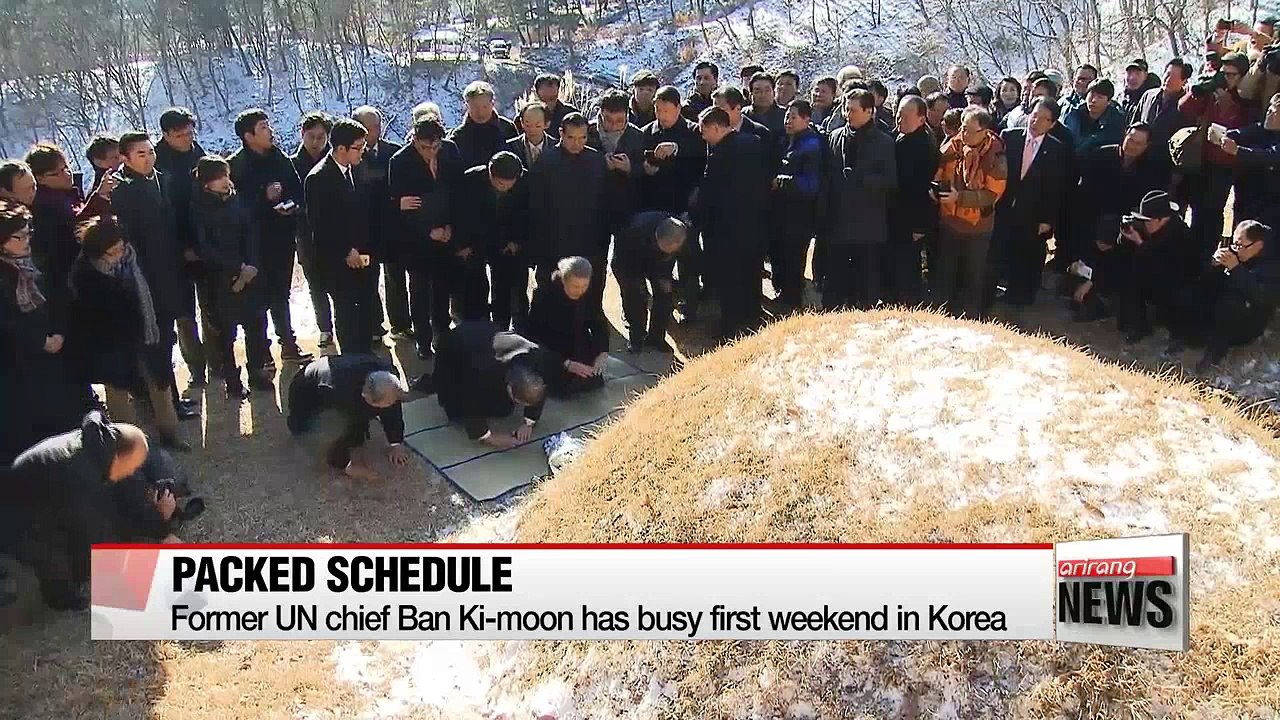 Former UN chief Ban Ki-moon has busy first weekend in Korea