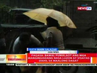 BT: PAGASA: Bawal pumalaot ang mga mangingisdang nasa Luzon at Visayas dahil sa maalong dagat