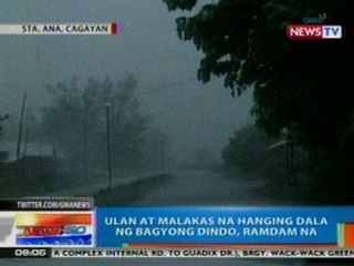 NTG: Ulan at malakas ng hanging dala ni bagyong Dindo, ramdam na sa Sta. Ana, Cagayan