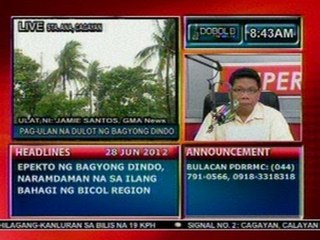 DB: Pag-ulan na dulot ng bagyong Dindo sa Sta. Ana, Cagayan