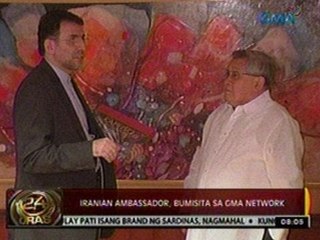 24 Oras: Iranian ambassador, bumisita sa GMA network