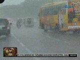 24 Oras: Malakas na ulan sa ilang   bahagi ng Metro Manila, nagdulot ng   baha at traffic