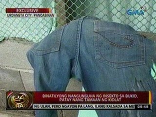 24 Oras: Binatilyong nangunguha ng   insekto sa bukid, patay nang tamaan   ng kidlat