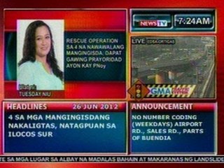 DB: PNoy: Rescue ops sa 4 na nawawalang mangingisda, dapat gawing prayoridad