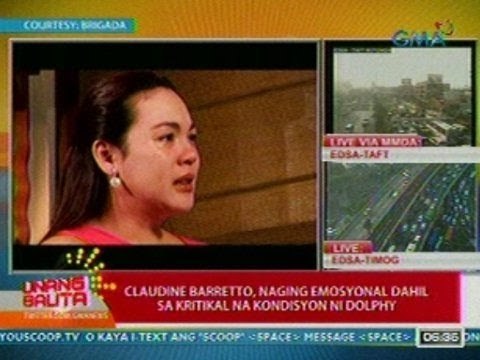 UB: Claudine Barretto, naging emosyonal dahil sa kritikal na kondisyon ni Dolphy