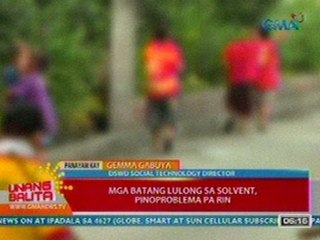 UB: Mga batang lulong sa solvent, pinoproblema pa rin