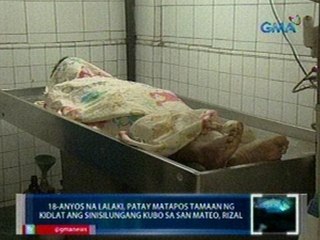 Saksi: 18-anyos na lalaki, patay matapos tamaan ng kidlat ang sinisilungang kubo sa San Mateo, Rizal