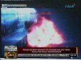 24 Oras: Truck na may mahigit 50 tangke ng LPG tank, nagliyab nang maaksidente