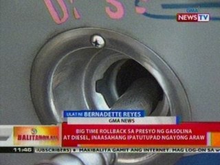 BT: Big time rollback sa presyo ng gasolina at diesel, inaasahang ipatututpad ngayong araw