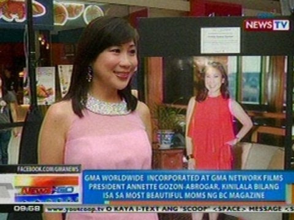 NTG: Ms. Annette Gozon-Abrogar, kinilala bilang isa sa Most Beautiful Moms ng BC Magazine