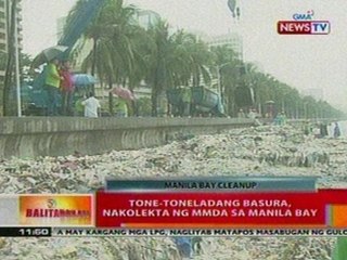 BT: Tone-toneladang basura, nakolekta ng MMDA sa Manila Bay