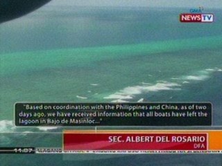 BT: 2 vessels sa Panatag Shoal, wala na