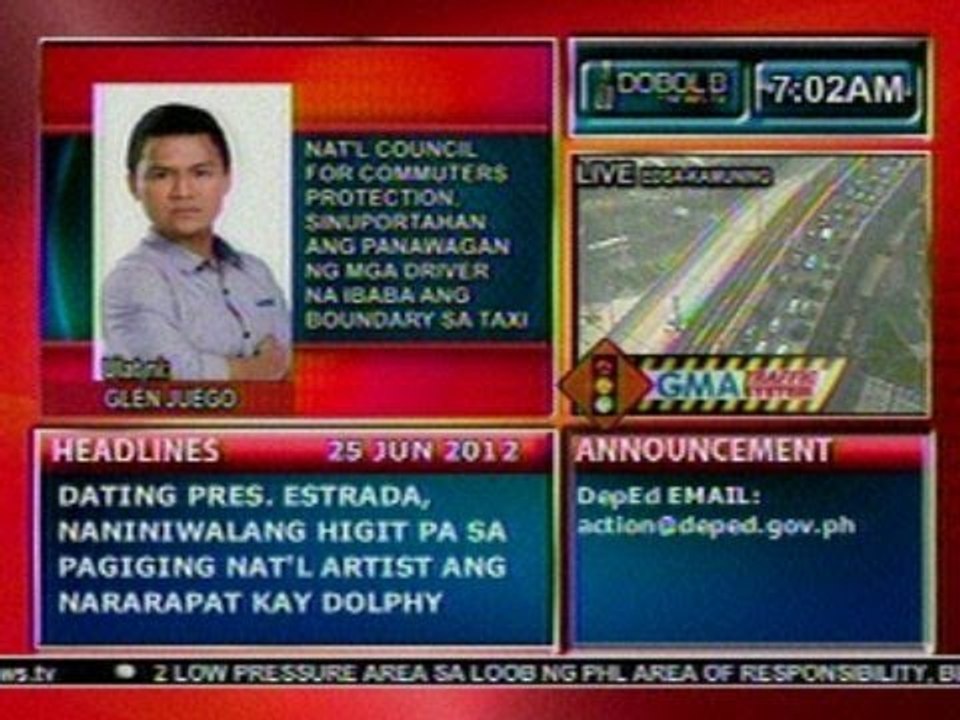 DB: NCCP, sinuportahan ang panawagan ng mga driver na ibaba ang boundary sa taxi
