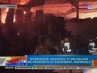 NTG: Warehouse sa Taguig, nasunog; P10M halaga ng produkto at equipment, napinsala