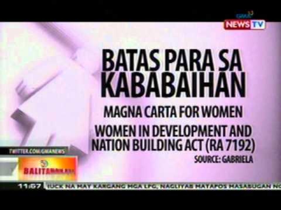 BT: Mga babae sa PHL,  mas mababa ang kita kumpara sa mga lalaki batay sa isang pag-aaral