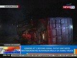 NTG: Ginang at 2 niyang anak sa QC, patay matapos matabunan ng buhangin mula sa isang truck