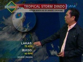 24 Oras:  Bagyong Dindo, tinutumbok ang Batanes