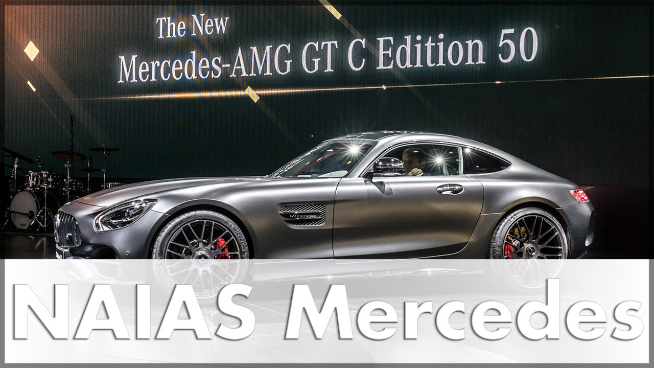 Naias 2017: mercedes e-klasse coupe und amg gt c edition 50
