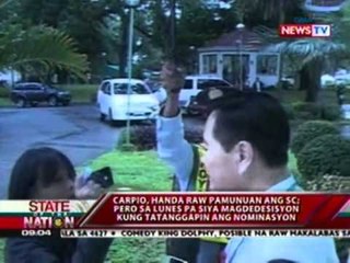 SONA: Carpio, handa raw pamunuan ang SC