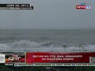 QRT:  Bayan ng Sta. Ana, Cagayan, hinagupit ng bagyong Dindo