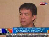 NTG: Sen. Koko Pimentel, handang magpa-ampon sa party-list o NGO matapos kumalas sa UNA