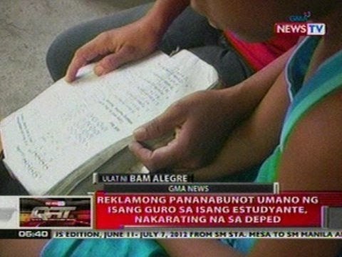 QRT: Reklamong pananabunot ng isang guro sa isang estudyante, nakarating na sa DepEd