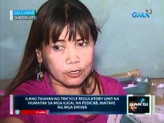 Ilang tauhan ng tricycle regulatory unit na humatak sa iligal na pedicab, inatake ng mga driver