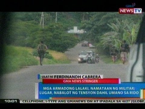 NTG: Mga armadong lalaki, namataan ng militar sa Lanao Del Sur; lugar, nabalot ng tensyon