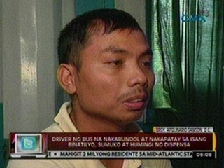 24ORAS: Driver ng bus na nakabundol at nakapatay sa isang binatilyo, sumuko at humingi ng dispensa