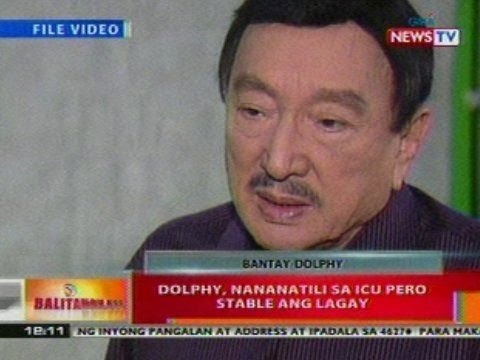 BT: Dolphy, nananatili sa ICU pero stable ang lagay