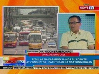 NTG: Regular na pasahod sa mga bus driver at conductor, ipatutupad na ngayong buwan