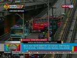 BP: Bus na nakabitin sa Edsa-Ortigas flyover, sinimulan nang hilahin